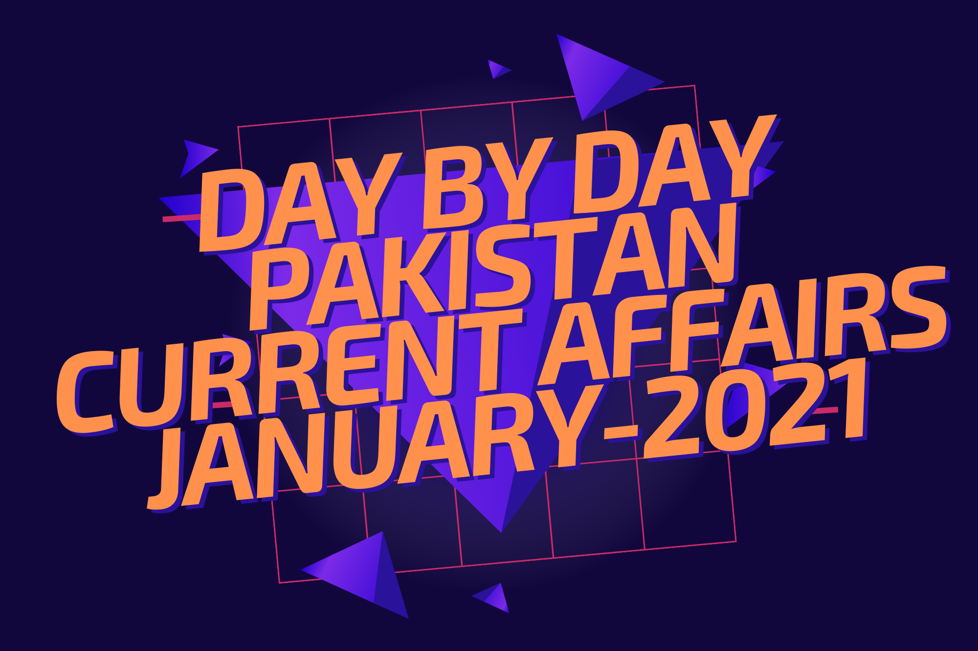 The Month Of January 2021 Day by Day Top Pakistan Current Affairs