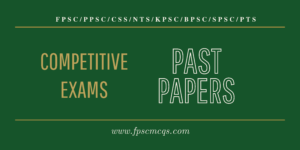 Competitive Exams Past Papers